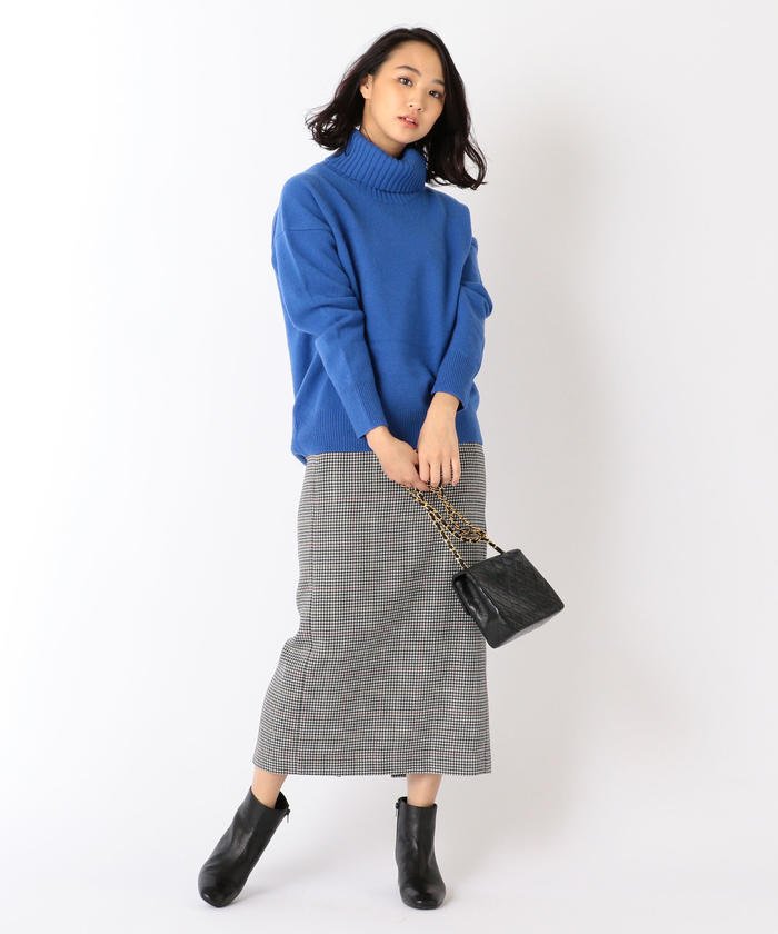 ウールカシミヤタートルネックプルオーバー