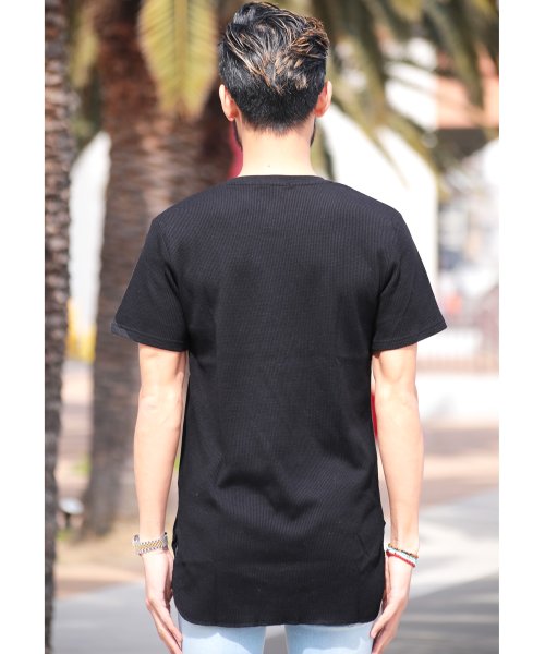 ロング丈サーマルtシャツ ロンt メンズ ラウンドカット Tシャツ 無地 ロング丈 カットソー ジギーズショップ Jiggys Shop Magaseek