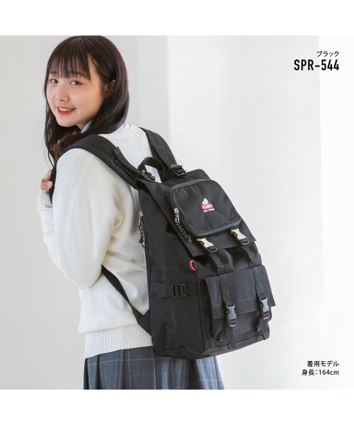 Snoopy スヌーピー フェイス スクリュック スクール リュック ランナー Runner Magaseek