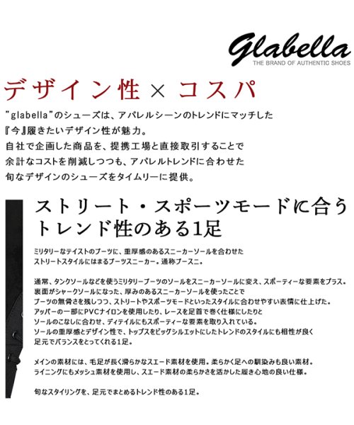 glabella(グラベラ)/【訳あり】厚底ミリタリーブーツスニーカー/img04