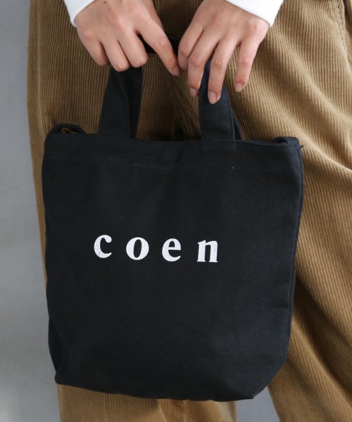 coen(coen)/【Sサイズ】coen2WAYロゴトートバッグ/img17