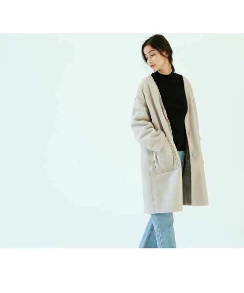 marjour(マージュール)/REVERSIBLE ECO FUR COAT/img13