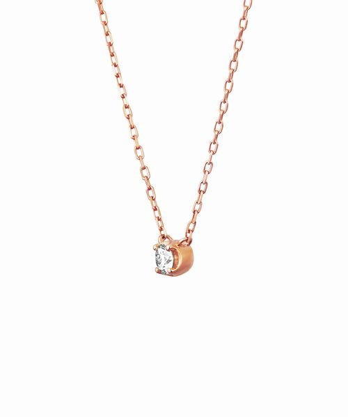 K10ピンクゴールドネックレス 商品説明繊細な爪でダイヤモンドの輝きを引き立てた、上品な一粒ネックレス。ピンクゴールドの柔らかな色合いが、女性らしい可憐な魅力を添えます。スタイルを選ばずに永く身に着けら P1950757251(14850円)