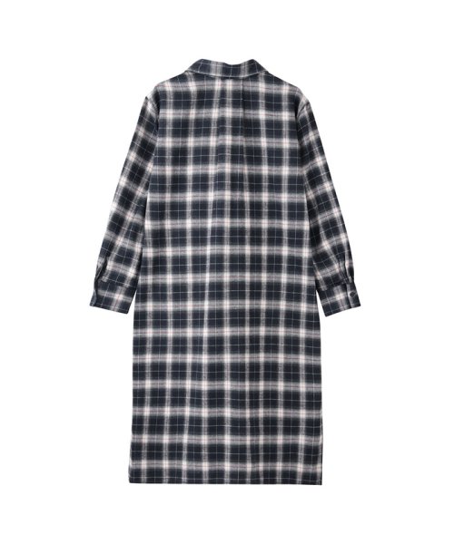 セール Navy 起毛先染め長袖ワンピース 6 6842 8 マックハウス レディース Mac House Women Magaseek