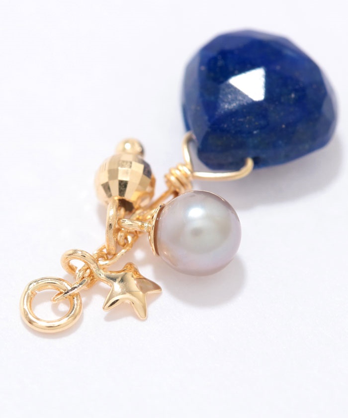 Palette】K18ラピスラズリ星ショートチャーム(YG)(501407746) | テイク