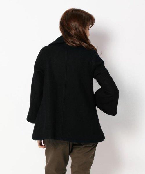 Schott(ショット)/WOMENS FLARE SLEEVE PEA COAT/ウィーメンズ フレア スリーブ ピーコート/img02