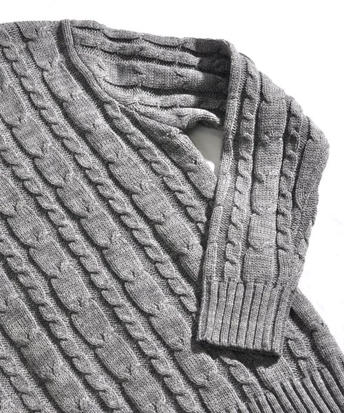 SPADE(スペイド)/セーター メンズ Men's ニット knit タートルネック ハイネック ボリュームネック ケーブル編み ケーブル 無地 ニットセーター/img14