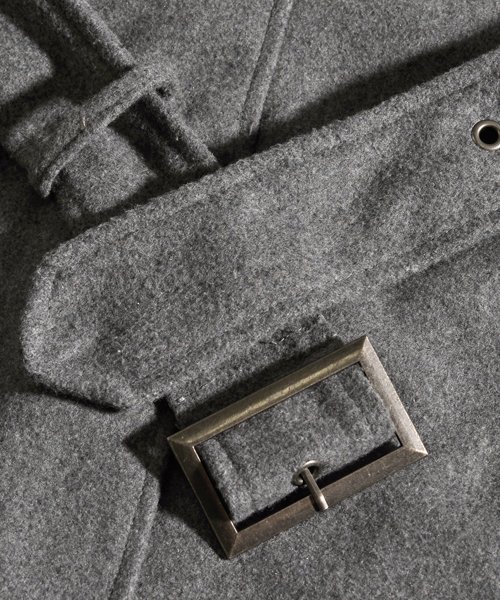 トレンチコート メンズ ウール メルトン ロング コート Pコート カジュアル ビジネス スペイド Spade Magaseek