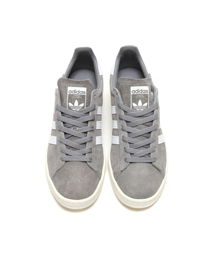 adidas campus grey three white