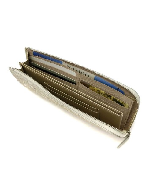 アルカン L字ファスナー 長財布 Arukan クレア 本革 花柄 1413－657 