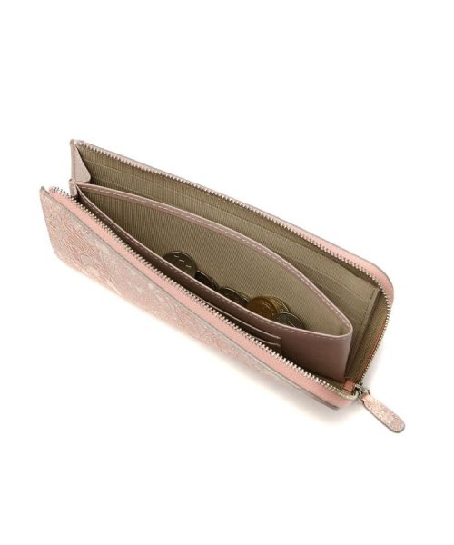 アルカン L字ファスナー 長財布 Arukan クレア 本革 花柄 1413－657 