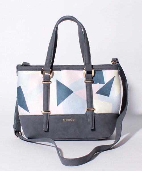 rienda(BAG)(リエンダ（バッグ）)/【rienda】GEOMETRY PRINT CHANGE TOTE S/img04