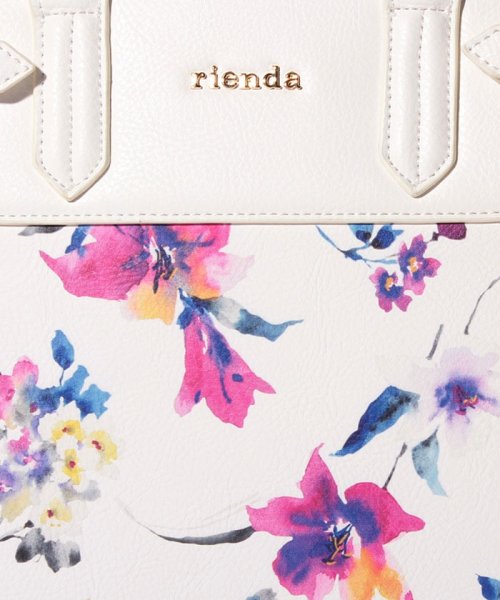 rienda(BAG)(リエンダ（バッグ）)/【rienda】BLUR FLOWER PT SIDE BELT TOTE/img05