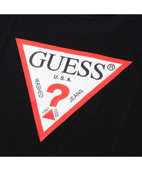 ゲス メンズショートスリーブ オリジナル トライアングル ロゴ ティーシャツ Guess Guess Magaseek