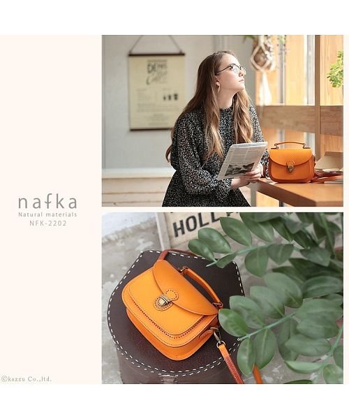 ショルダーバッグ レディース レザー バッグ 本革 ナチュラル ハンドステッチ 2wayバッグ Nafka ナフカ Nafka Magaseek ショルダーバッグ レディース レザー バッグ 本革 ナチュラル ハンドステッチ 2wayバッグ Nafka ナフカ Nafka Magaseek