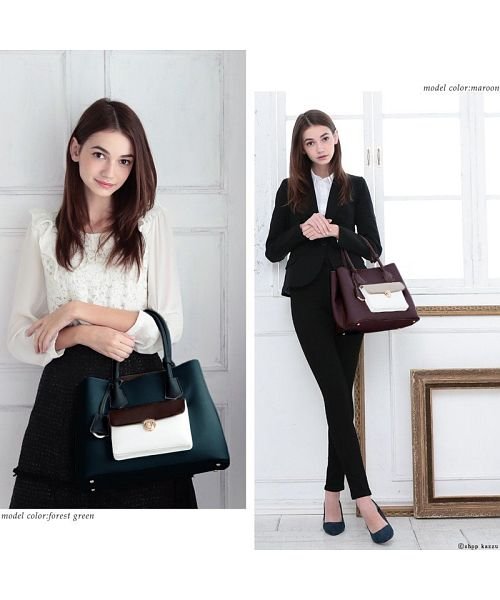 トートバッグ レディース 通勤バッグ B5 ポケット フェイクレザー ハンドバッグ クレリア Clelia Magaseek