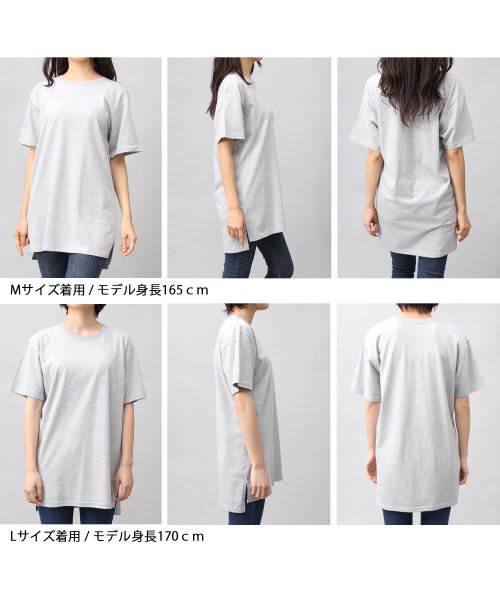 AMS SELECT(エーエムエスセレクト)/【UnitedAthle】5.6オンスロングレングスTシャツ/ロング丈/Tシャツワンピ/ロングスリットT/img11