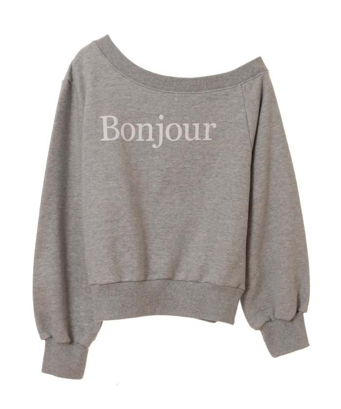 【31 Sons de mode】ランテアン ソン ドゥ モード BONJOURロゴアシメプルオーバースウェット