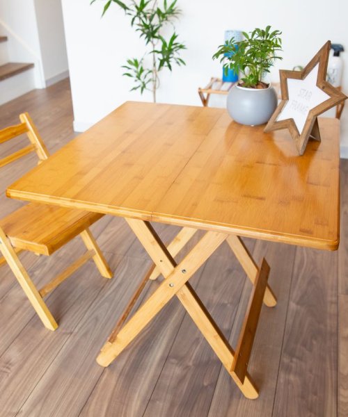 En Fance(アンファンス)/竹製折りたたみテーブル/img01