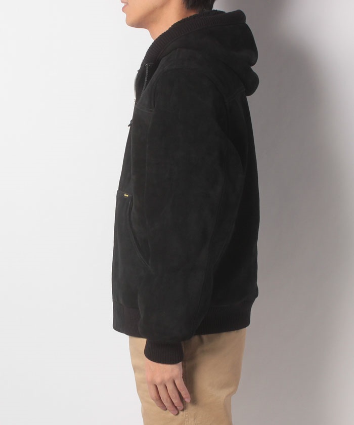 セール】【メンズ】Hooded Suede Work Jacket(501528187