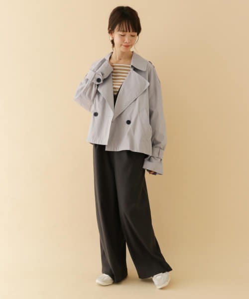 ITEMS URBANRESEARCH(アイテムズ アーバンリサーチ（レディース）)/ショート丈ダブルコート∴/img05