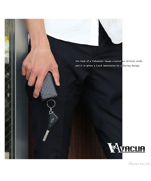VACUA(ヴァキュア)/キーケース メンズ 革 スペインレザー 軽量 メッシュ 6連 キーカバー 黒 VACUA/img02