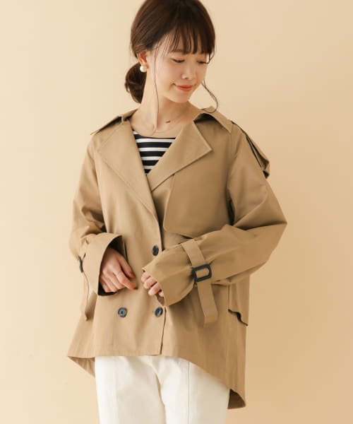 ITEMS URBANRESEARCH(アイテムズ アーバンリサーチ（レディース）)/ショートダブルライトコート∴/img01