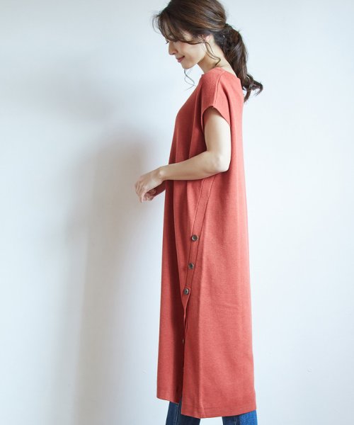 セール 美人百花5月号掲載 フレンチスリーブベルト付きニットワンピース ビス Vis Magaseek