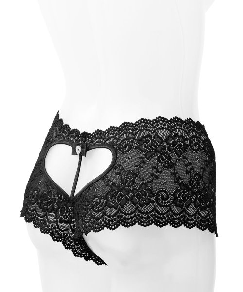 セクシー レース ショーツ バックハート ハーフバックショーツ 下着 パンティ 可愛い 女性 パンティー セクシーショーツ ハーフバック 勝負下着 透け レース エメフィール Aimerfeel Magaseek