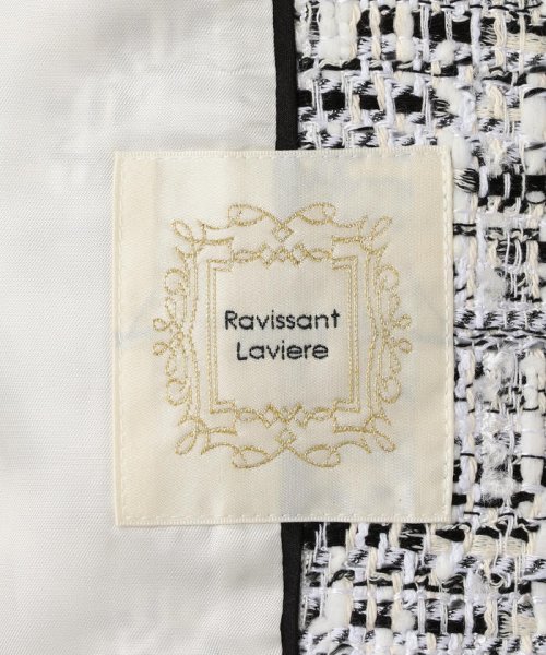 Ravissant Laviere(ラヴィソンラヴィエール)/ファンシーツイードVネックジャケット/img10