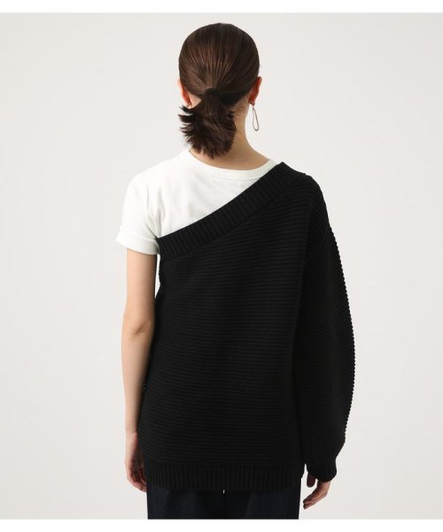 AZUL by moussy(アズールバイマウジー)/ONE SHOULDER KNIT TOPS/img06