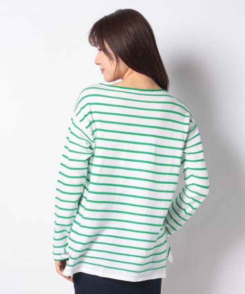 BENETTON (women)(ベネトン（レディース）)/コットンボートネックボーダーニット・セーター/img17