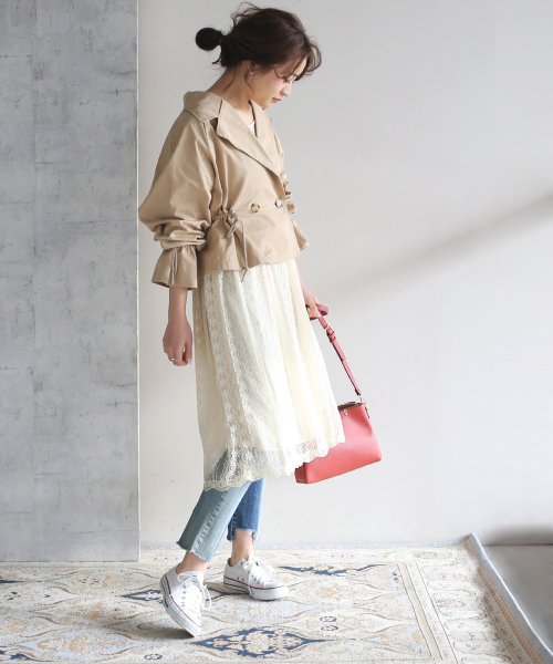 クーポン開催中 ふんわりレースで華やかに レースインナーワンピース ブージュルード Bou Jeloud Magaseek