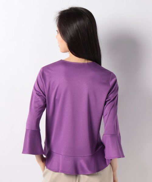 LAPINE BLANCHE(ラピーヌ　ブランシュ)/シルキースムース裾フレアデザインカットソー/img02