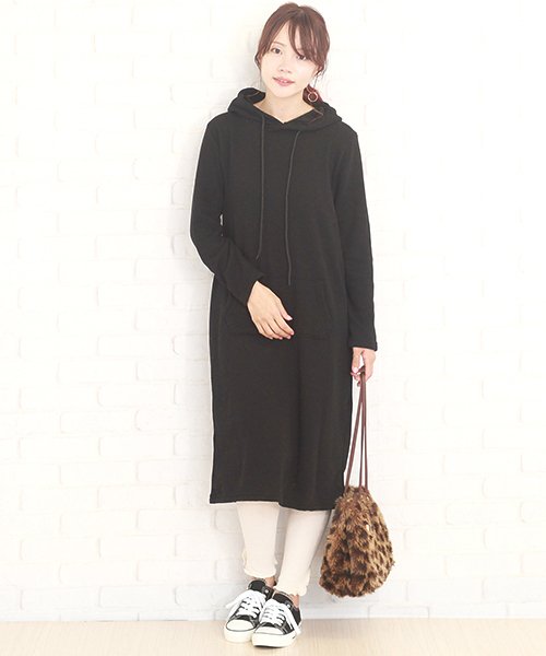 裏起毛ワンピース 韓国 ファッション レディース かわいい あったかい Vl 5325 カジュアル 秋冬用 A 週末限定タイムセール W