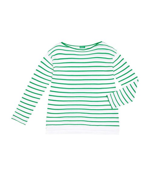 BENETTON (women)(ベネトン（レディース）)/コットンボートネックボーダーニット・セーター/img09