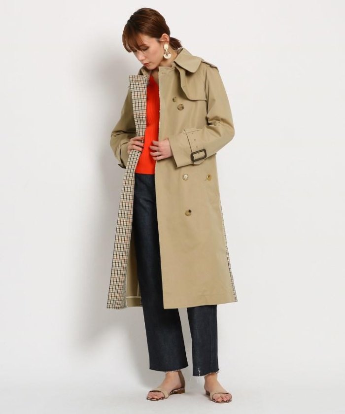 DRESSTERIOR バックチェックトレンチコート