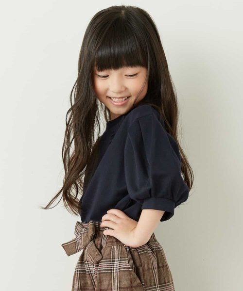 a.v.v(KID'S)(アー・ヴェ・ヴェキッズ)/[100－130]半袖ボリュームリボンポイントTシャツ[WEB限定サイズ]/img04