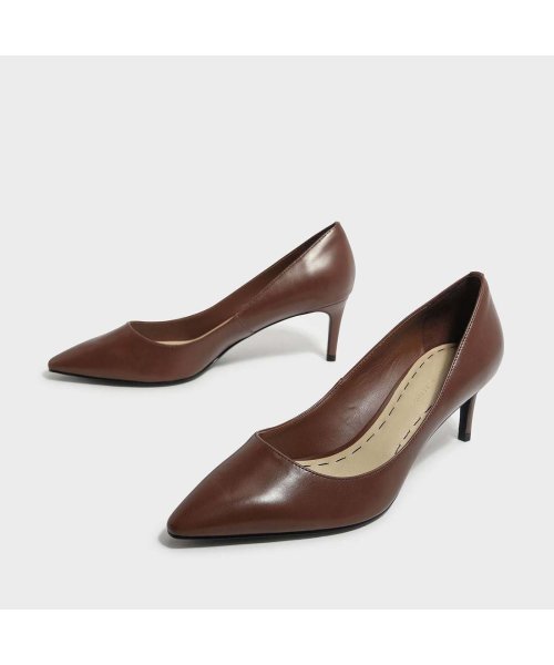 再入荷 クラシック ロー パンプス Classic Low Pumps Cognac チャールズ アンド キース Charles Keith Magaseek