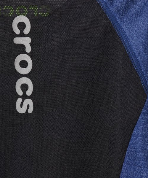 crocs(KIDS WEAR)(クロックス（キッズウェア）)/CROCSロゴジャガード切り替え半袖Tシャツ/img04