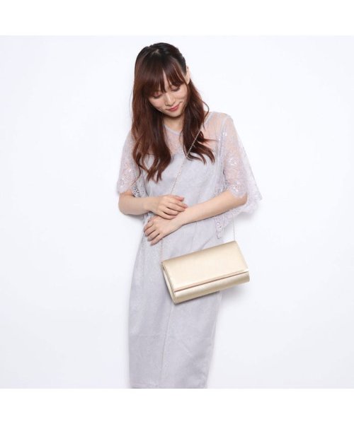 セール スタイルブロック Styleblock 結婚式二次会フェイクレザーゴールドプレートパーティークラッチバッグ ブラック スタイルブロック Styleblock Magaseek