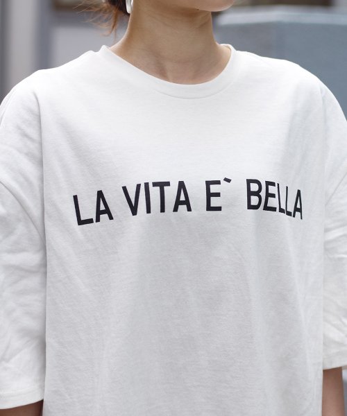 Bou Jeloud(ブージュルード)/◆綿100％でほっとする着心地◆ゆったりシルエットロゴTシャツ/img15