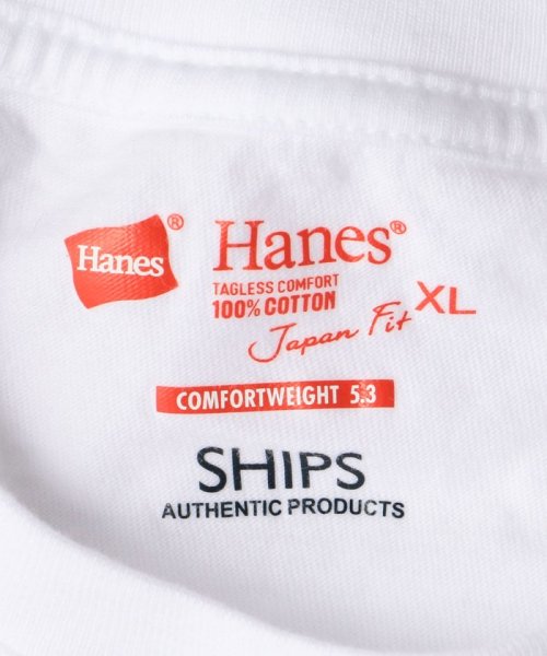 SHIPS MEN(シップス　メン)/Hanes×SHIPS: 別注 NEW Tシャツ Japan Fit (2枚組)/img08