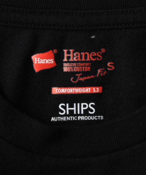 SHIPS MEN(シップス　メン)/Hanes×SHIPS: 別注 NEW Japan Fit COMFORT WEIGHT 5.3/2P COMBI TEE (2枚組)/img08