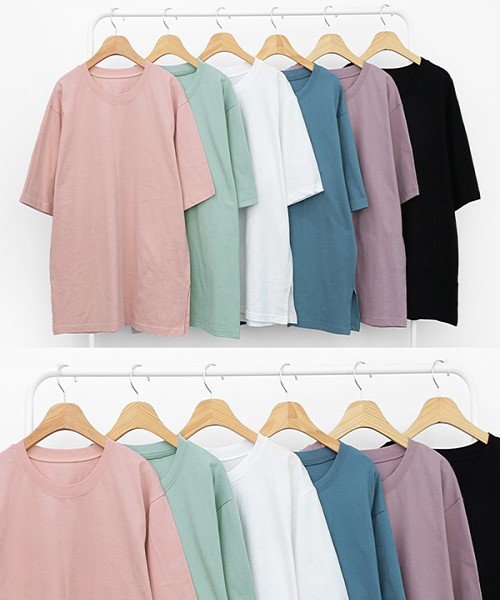 MICHYEORA(ミチョラ)/MICHYEORA(ミチョラ)365日Tシャツ－1 Tシャツ トップス カラー 無地 オーバーサイズ 半袖 大きいサイズ ゆったり/img06