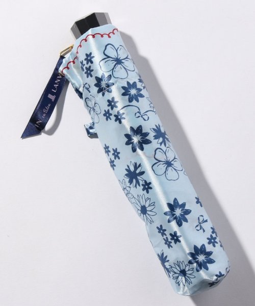 LANVIN en Bleu(umbrella)(ランバンオンブルー（傘）)/折りたたみ傘　軽量　サテンフラワー/img02