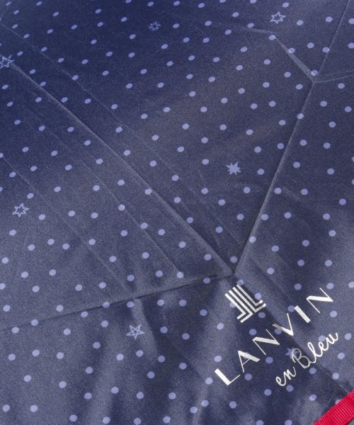 LANVIN en Bleu(umbrella)(ランバンオンブルー（傘）)/折りたたみ傘　軽量　サテンドット/img05