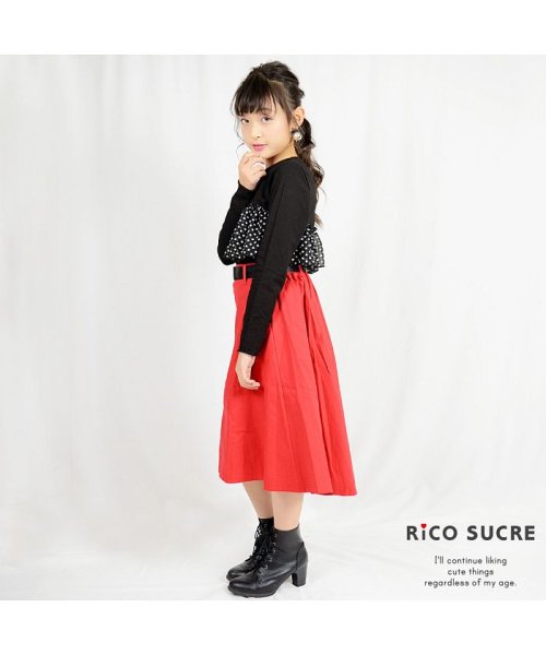 RiCO SUCRE(リコ シュクレ)/シフォンビスチェ風Tシャツ/img07