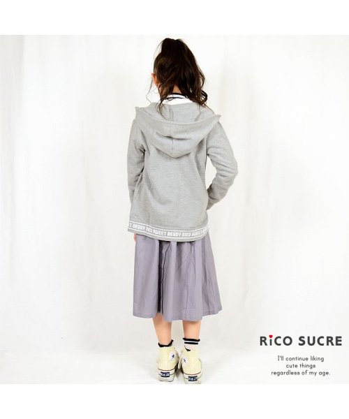 RiCO SUCRE(リコ シュクレ)/ロゴ入りジップパーカー/img06