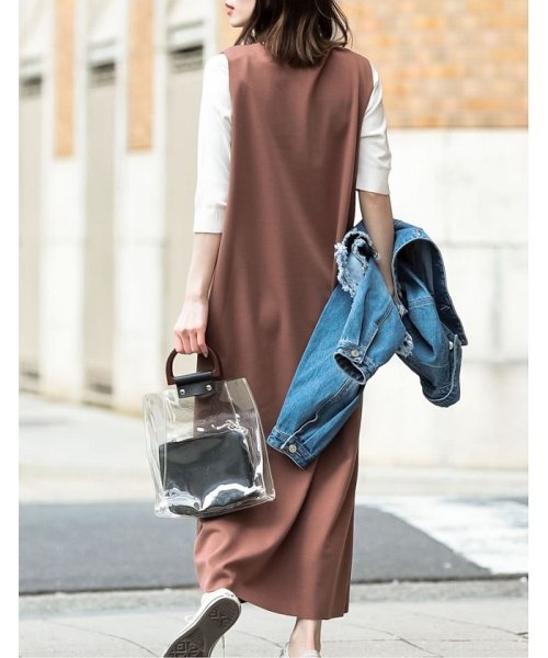 ノースリーブフロントスリットワンピース リエディ Re Edit Magaseek